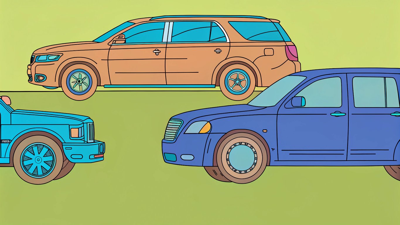 A lineup of luxury vehicles including a sedan, SUV, and a large van, representing different service options.