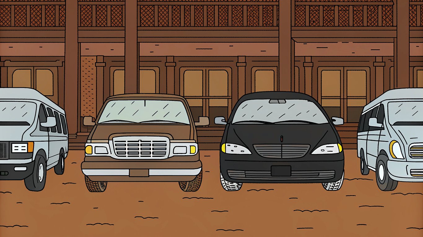 Four types of airport transportation: shuttle, taxi, private car, and limousine.