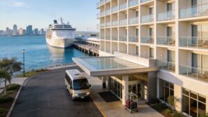 hotels near san diego cruise ship terminal hotel entrance Rides On Time