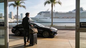 san diego airport to cruise ship terminal traveler arrival Rides On Time